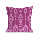 Forever Ikat // Raspberry Rose // Pillow (16"L x 16"W)