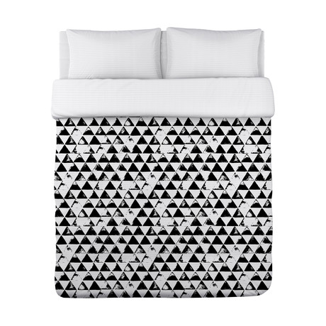 Faded Triangles // Duvet Cover (68"L x 88"W x 1"H)