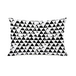 Faded Triangles // Pillow (14"L x 20"W)