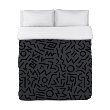 Dancing Lines // Duvet Cover (68"L x 88"W x 1"H)