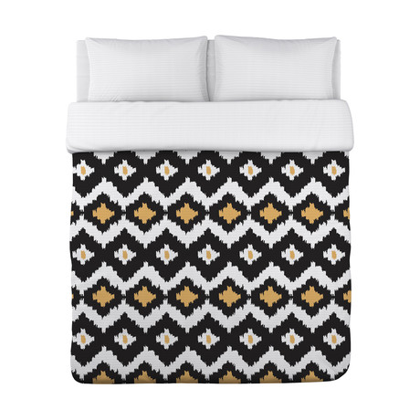 Parallel Ikat // Duvet Cover (68"L x 88"W x 1"H)