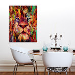 Lion I (16"W x 20"H x 1.5"D // Canvas)