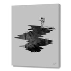 Space Diving (16"W x 24"H x 1.5"D // Canvas)