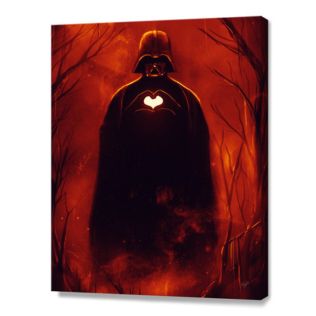 Heart Vader (16"W x 20"H x 1.5"D // Canvas)