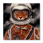 Tiger Astronaut (16"W x 16"H x 1.5"D // Canvas)
