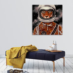 Tiger Astronaut (16"W x 16"H x 1.5"D // Canvas)