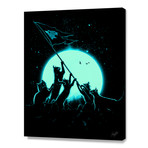 Freedom Cats (16"W x 20"H x 1.5"D // Canvas)