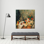 Still Life, Drapery, Pitcher, and Fruit Bowl // Paul Cézanne // 1894 (18"W x 18"H x 0.75"D)