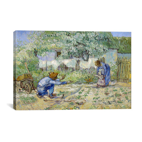First Steps After Millet // Vincent van Gogh // 1890 (26"W x 18"H x 0.75"D)