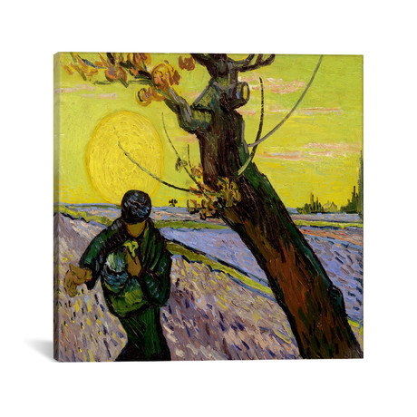 The Sower // Vincent van Gogh // 1888 (18"W x 18"H x 0.75"D)