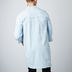 Woven Kimono Jacket // Bleached Indigo (S)