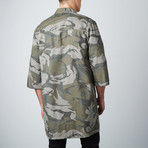 Woven Kimono Jacket // Camo (S)