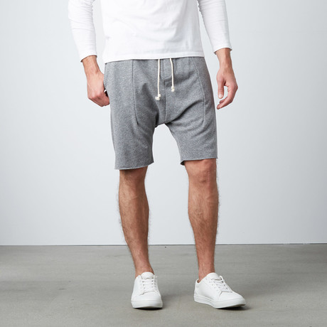 Haru Drop Crotch Shorts // Grey (S)