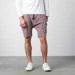 Ichiro Drop Crotch Cargo Shorts // Burgundy (S)