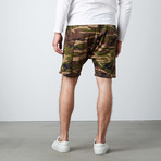 Haru Drop Crotch Shorts // Camo (S)