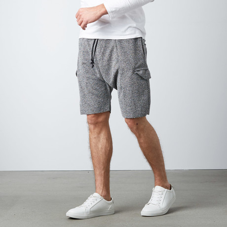 Ichiro Drop Crotch Cargo Shorts // Salty (S)