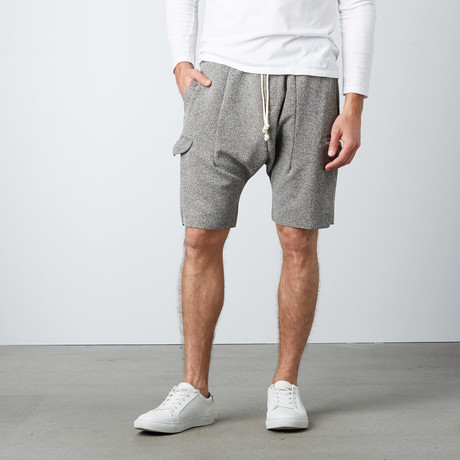 Ichiro Drop Crotch Cargo Shorts // Olive (S)