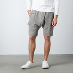 Ichiro Drop Crotch Cargo Shorts // Olive (S)