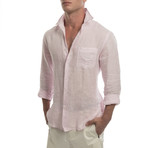 Island Linen Shirt // Pink Sand (2XL)