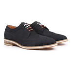 Nubuck Wing-Tip Derby // Navy (US: 8)