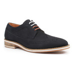 Nubuck Wing-Tip Derby // Navy (US: 8)