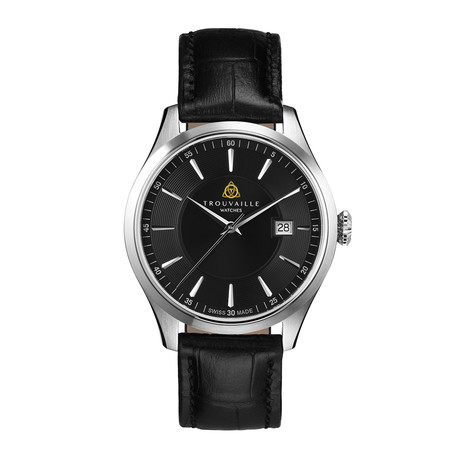 Trouvaille Classic Gents Automatic // TWA40004.21 (Black Alligator Leather Strap)