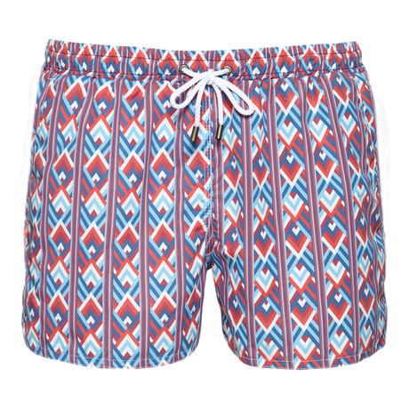 Boogie Woogie Short // Light Blue + Red + White (S)