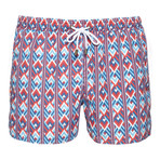 Boogie Woogie Short // Light Blue + Red + White (S)