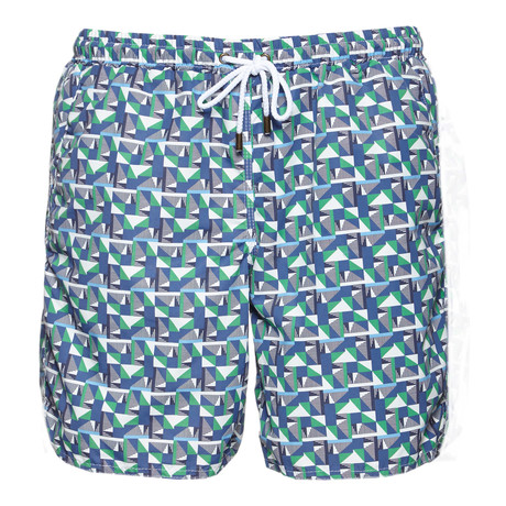 Funky Classic // Blue + Green + White (S)