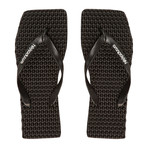 Reflexology Flip Flop // Black (Euro: 35-36)