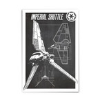 Imperial Shuttle // Blueprint (13"W x 19"H)