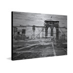 Monochromatic Bridge View // Brushed Aluminum (18"W x 12"H x 1.5"D)