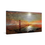 Bridge At Sunset // Canvas (24"W x 12"H x 1.5"D)