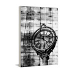 City Clock // White Wood (12"W x 18"H x 1.5"D)