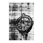 City Clock // White Wood (12"W x 18"H x 1.5"D)