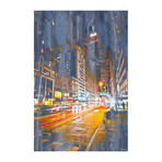 Night Street Lights // Canvas (12"W x 18"H x 1.5"D)