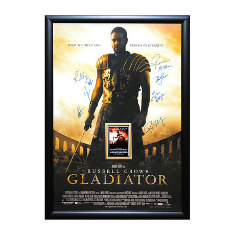 Signed + Framed Poster // Gladiator