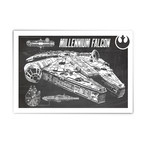 Millennium Falcon // Blueprint (13"W x 19"H)