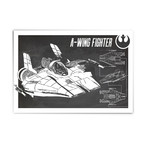 A-Wing // Blueprint (13"W x 19"H)