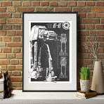 AT-AT // Blueprint (13"W x 19"H)