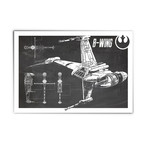 B-Wing // Blueprint (13"W x 19"H)