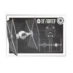 Tie Fighter // Blueprint (13"W x 19"H)