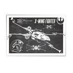 X-Wing // Blueprint (13"W x 19"H)