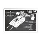 Y-Wing // Blueprint (13"W x 19"H)