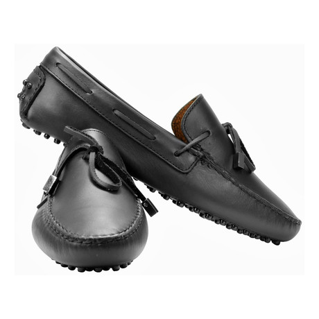 Driving Lace-Up Loafer // Black (US: 11)