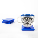 Coasters // Pack of 4 (Soho Black + Hamptons White)