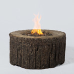 Yellowstone Cast Oak Propane Fire Pit