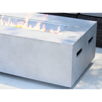 Coronado Cast Concrete Fire Pit Table
