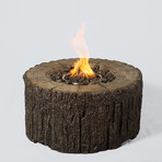 Yellowstone Cast Oak Propane Fire Pit