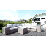 Kingston Sectional + Cup Holders // 10 Piece Set